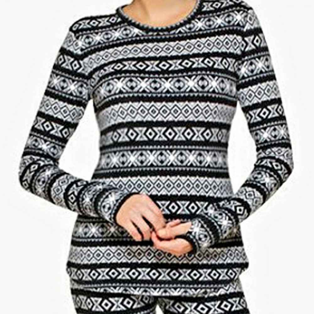 Climate Right by Cuddl Duds Long Sleeves Top